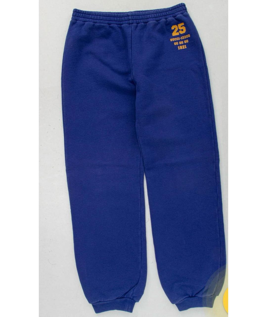 GUCCI Темно-синий хлопковый костюм с брюками, фото 2
