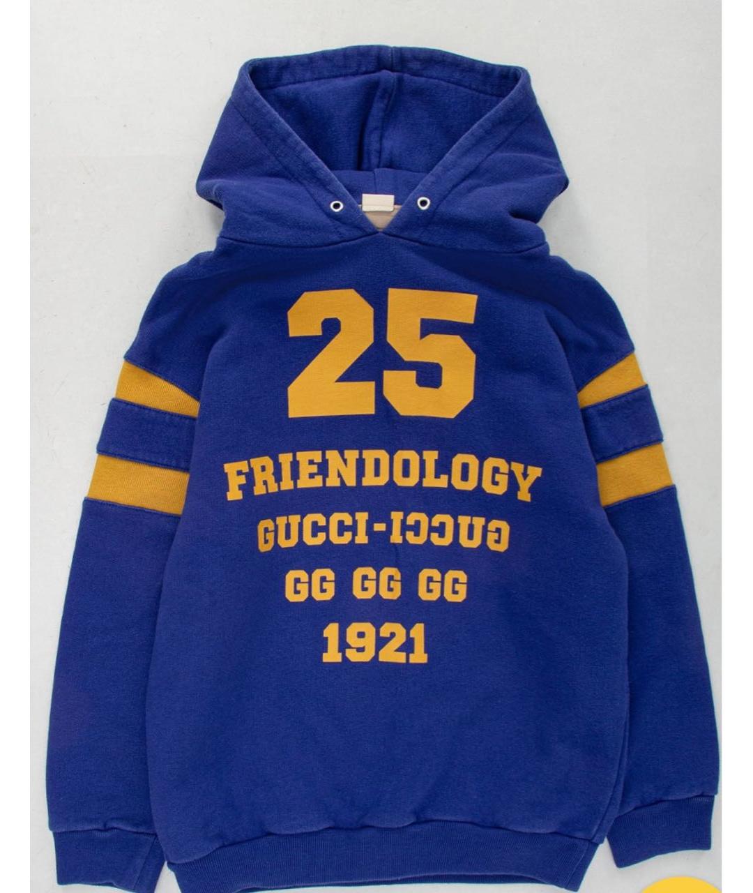 GUCCI Темно-синий хлопковый костюм с брюками, фото 5