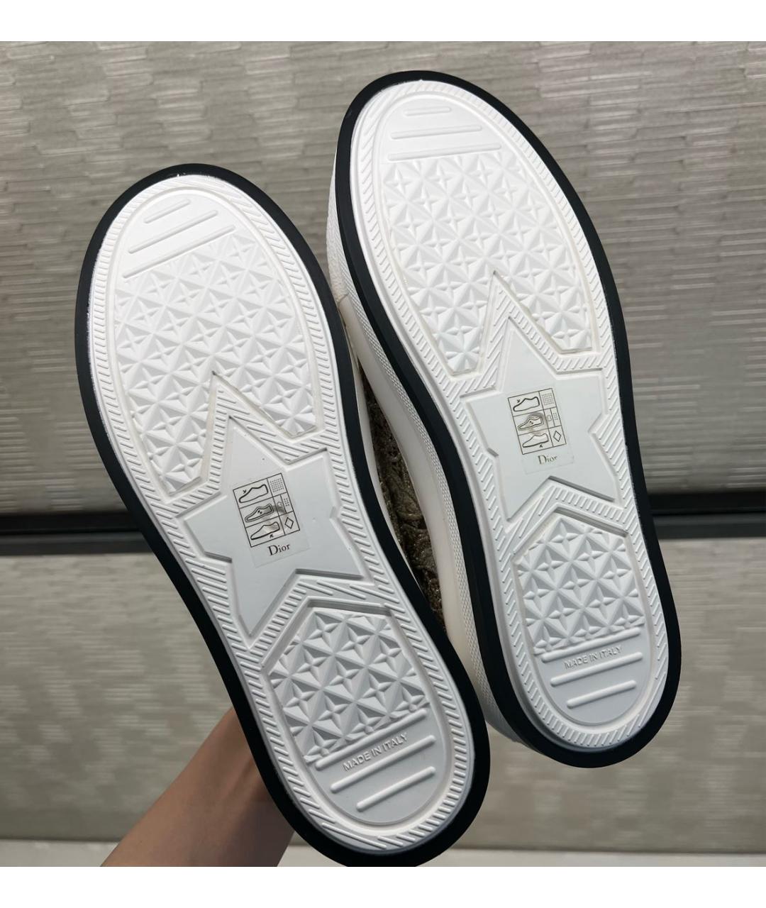 CHRISTIAN DIOR Бежевые кеды, фото 4