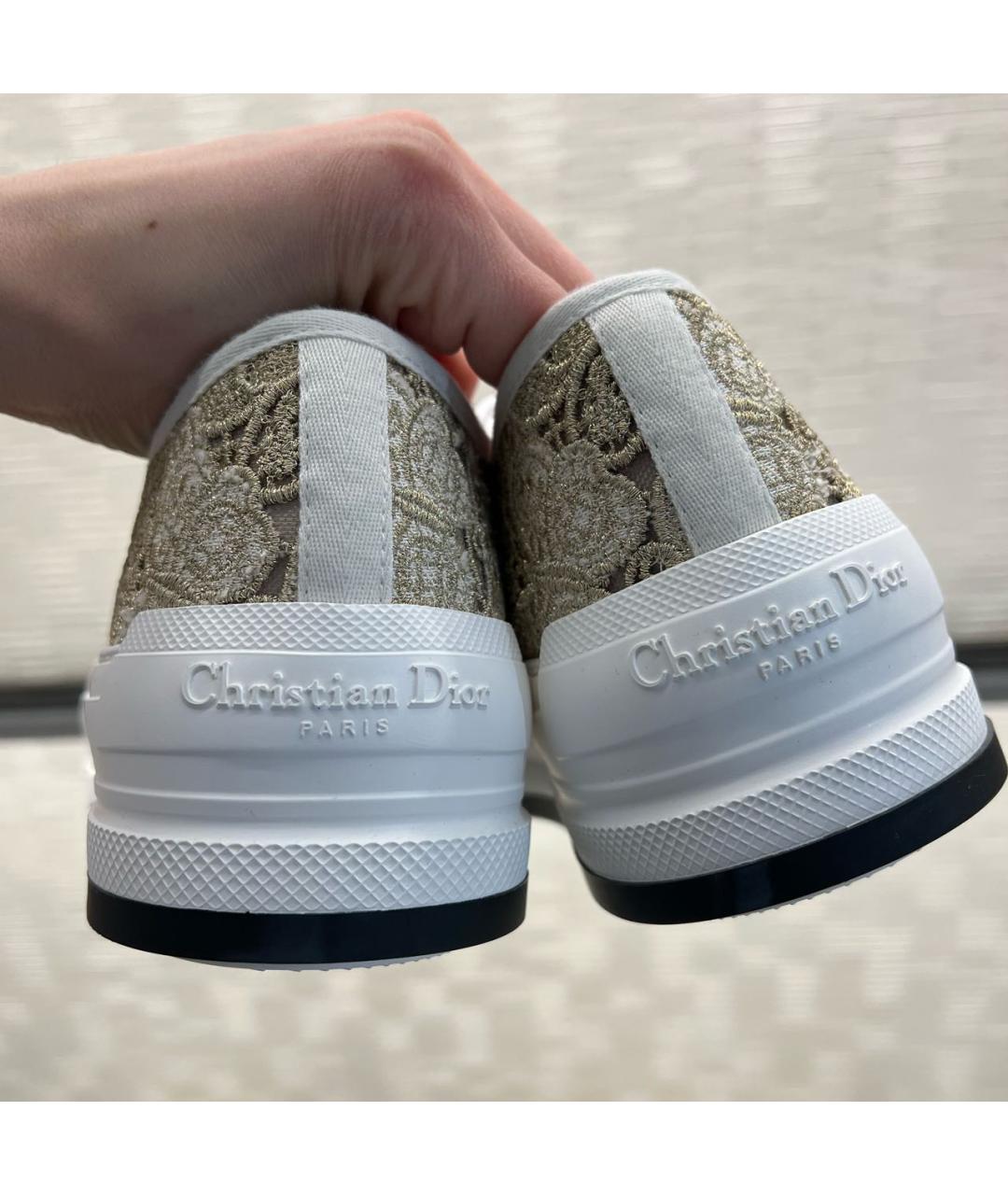 CHRISTIAN DIOR Бежевые кеды, фото 5