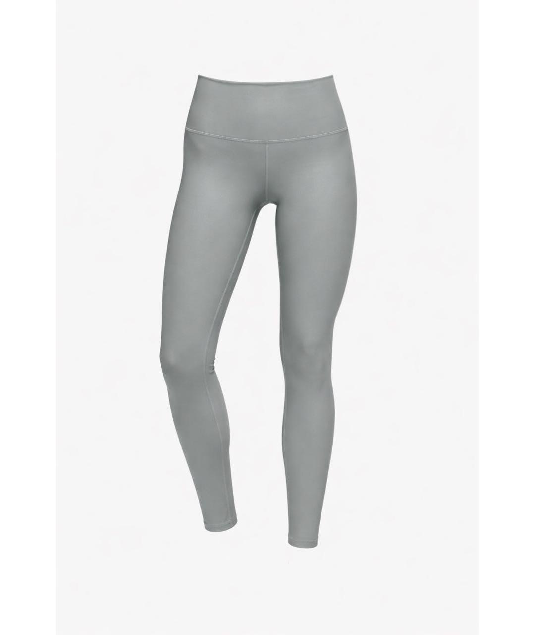ALO YOGA Серые леггинсы и велосипедки, фото 6