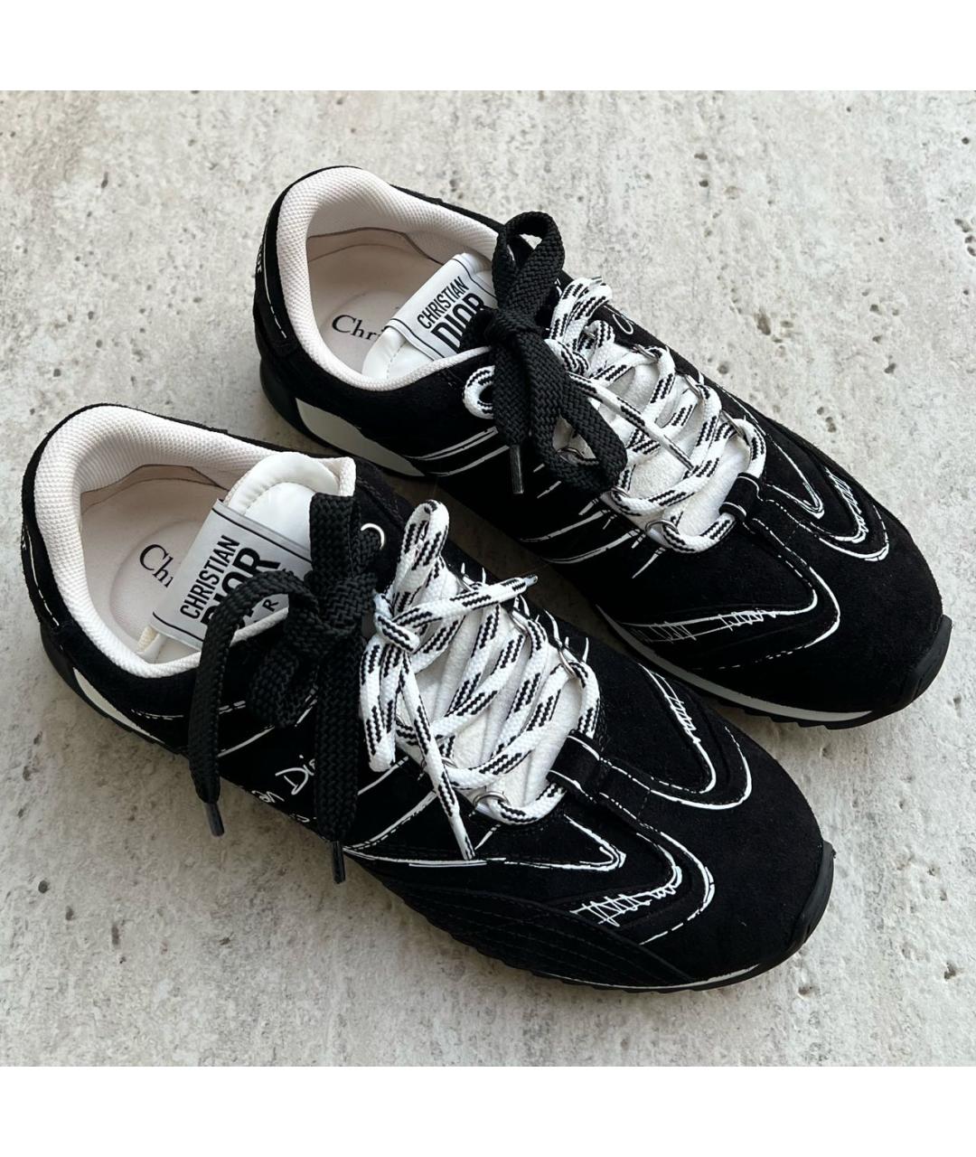 CHRISTIAN DIOR Черные кеды, фото 2