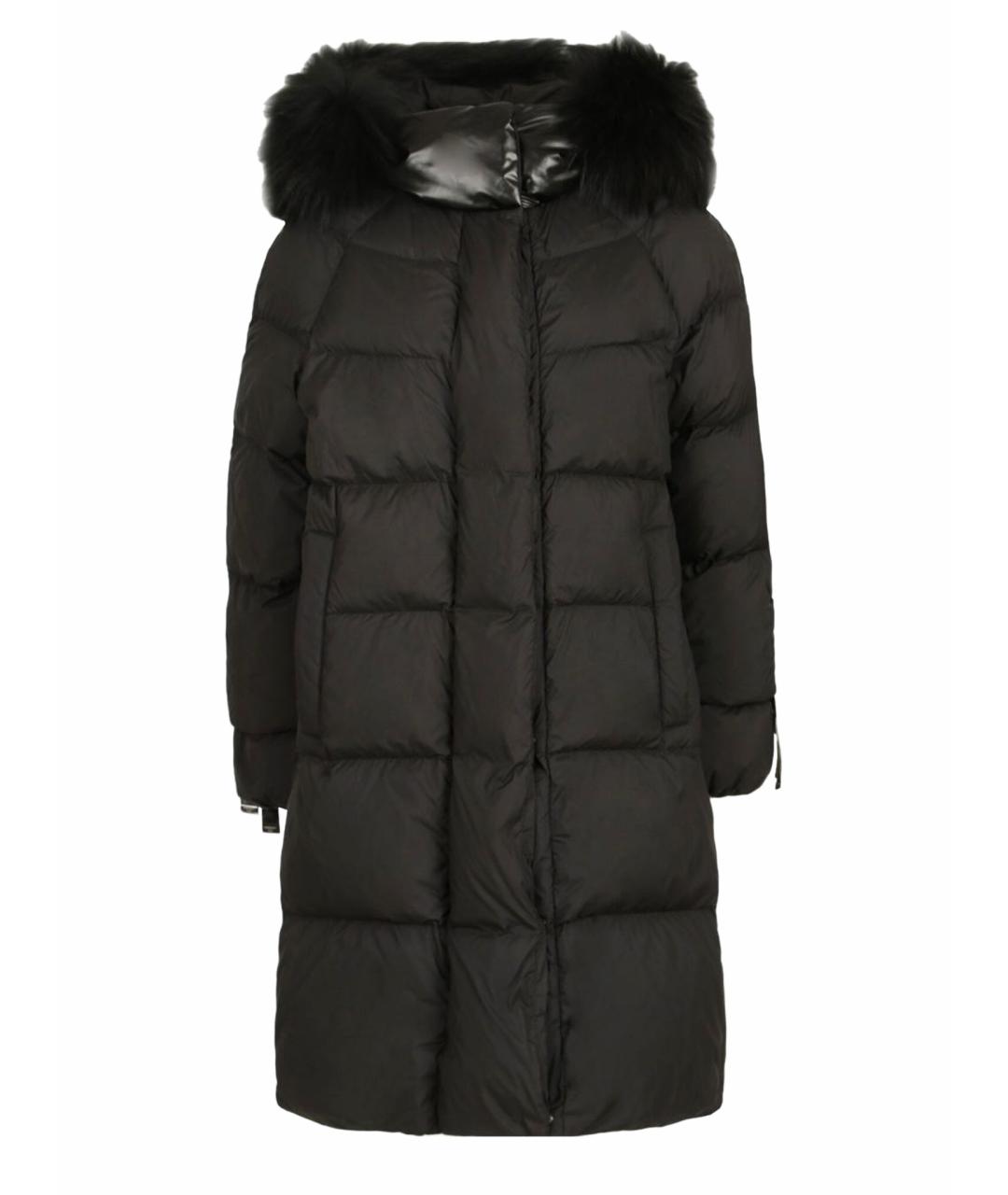 DIEGO M Черный полиэстеровый пуховик, фото 1