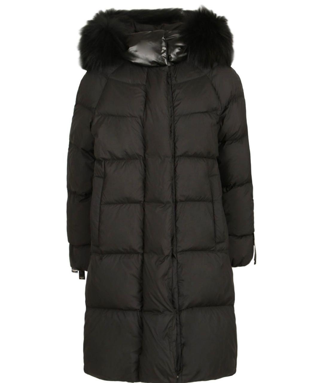 DIEGO M Черный полиэстеровый пуховик, фото 9