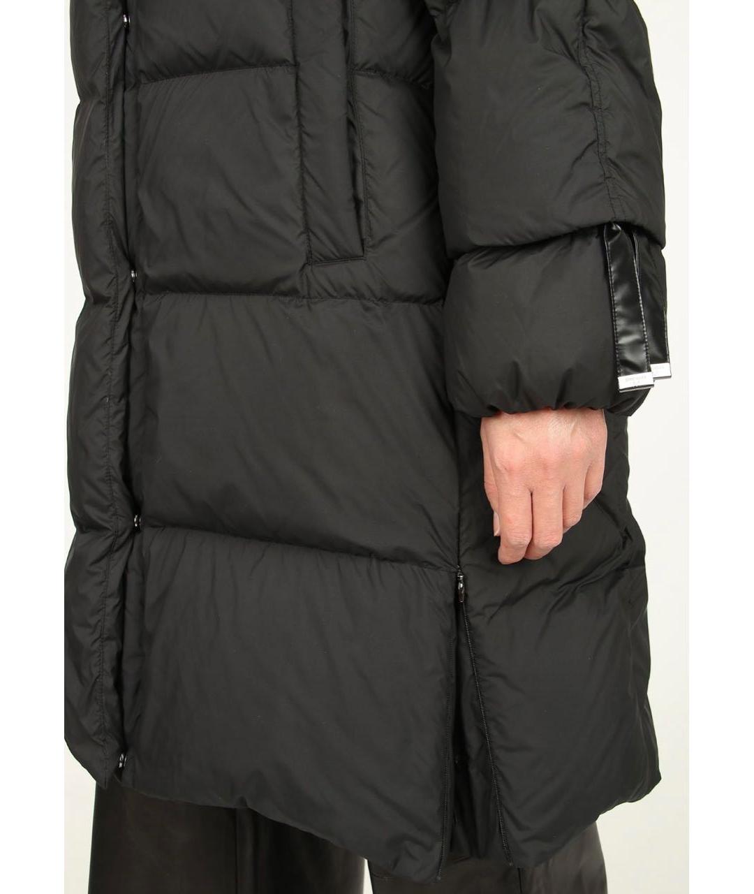 DIEGO M Черный полиэстеровый пуховик, фото 4