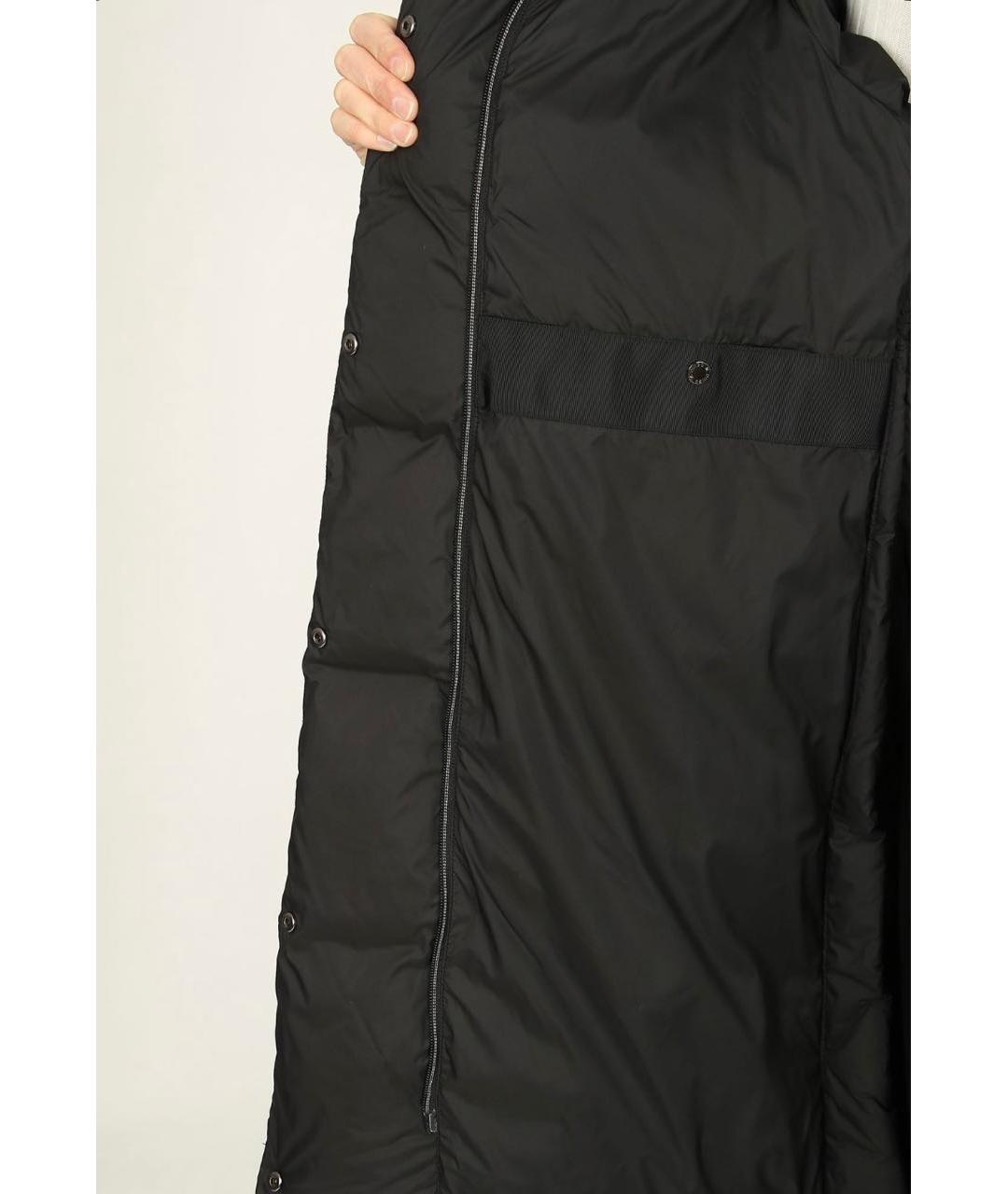 DIEGO M Черный полиэстеровый пуховик, фото 5