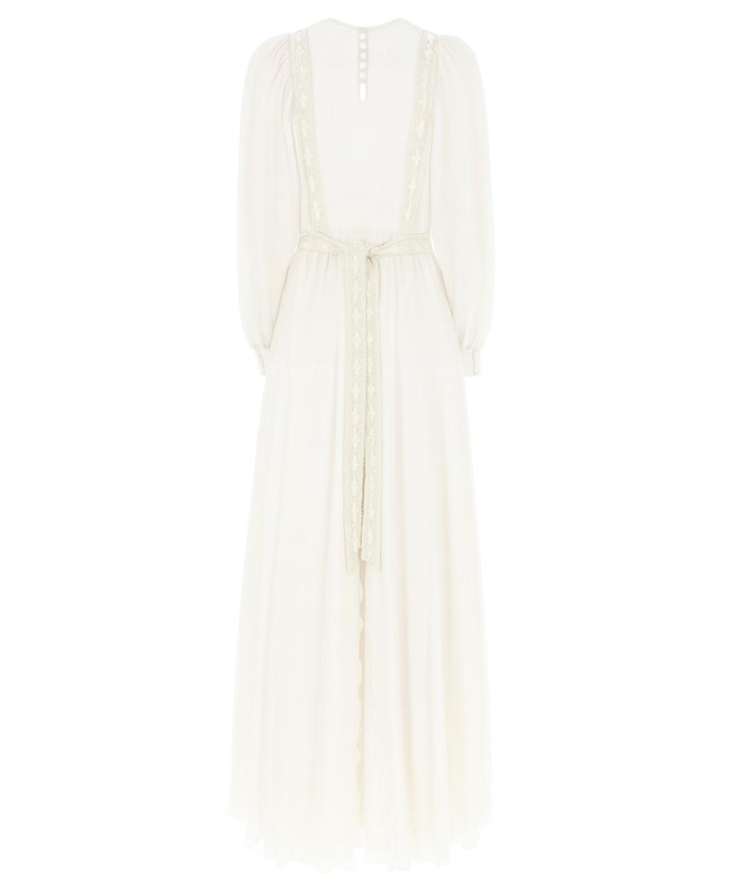 VALENTINO Белое шелковое вечернее платье, фото 2