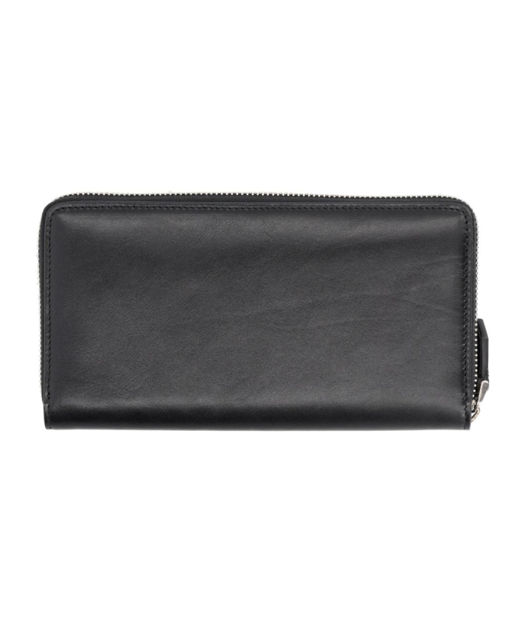DOLCE&GABBANA Черный кожаный кошелек, фото 2