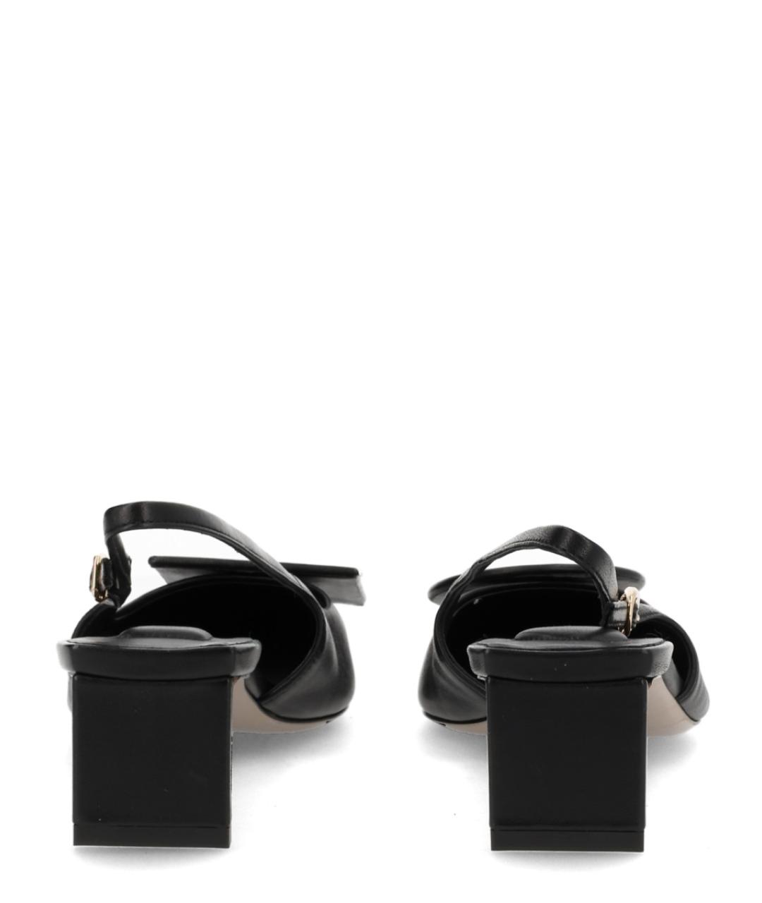 JACQUEMUS Черные кожаные туфли, фото 4