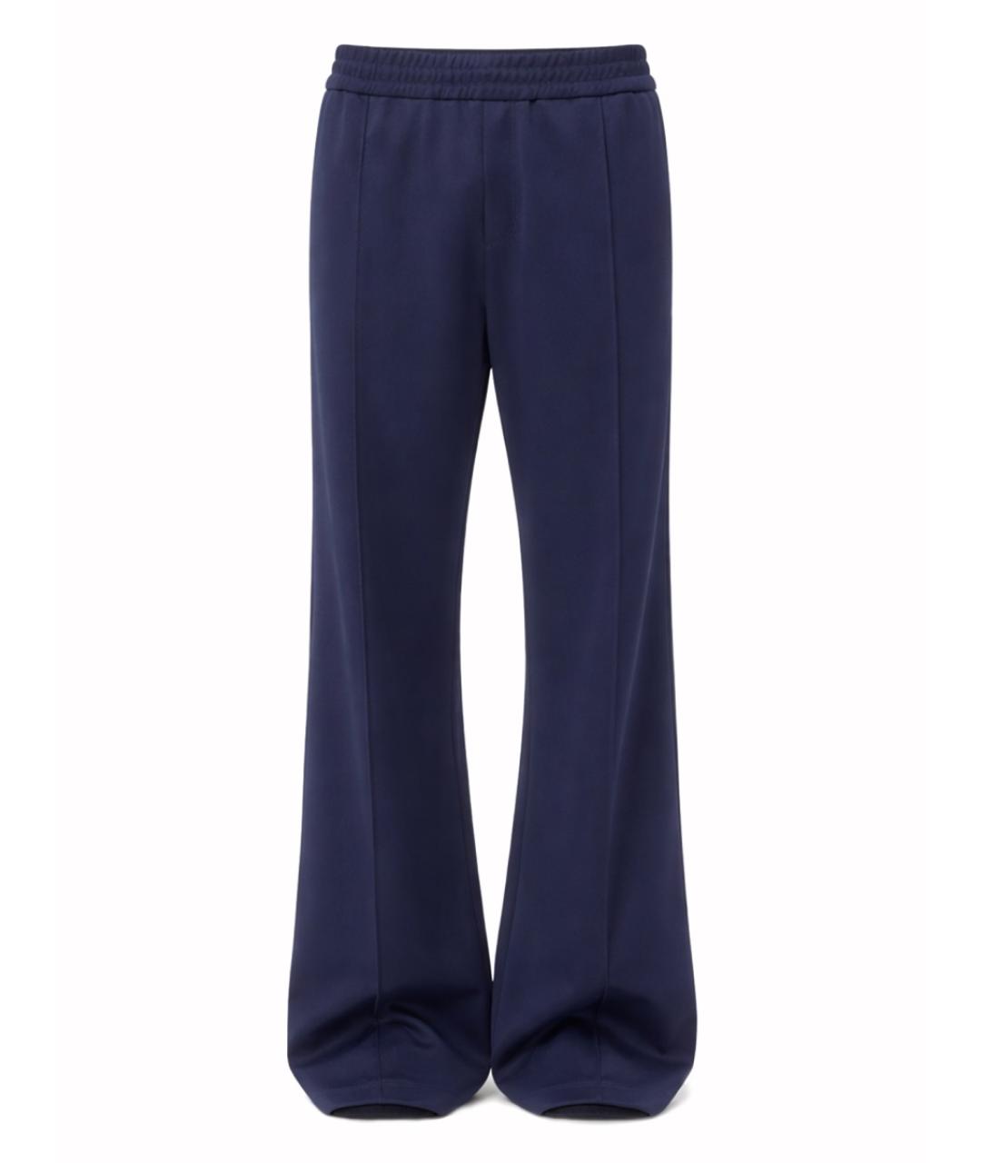 VALENTINO Синие полиэстеровые повседневные брюки, фото 1