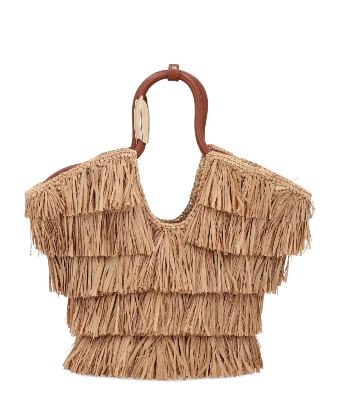 ZIMMERMANN Бежевая сумка с короткими ручками, фото 1