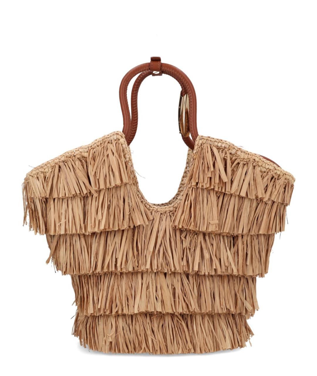 ZIMMERMANN Бежевая сумка с короткими ручками, фото 3