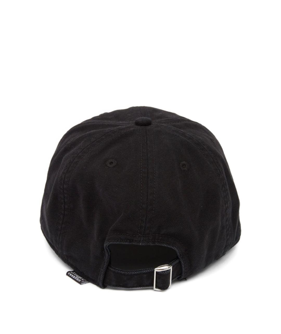 MM6 MAISON MARGIELA Черная хлопковая кепка/бейсболка, фото 2