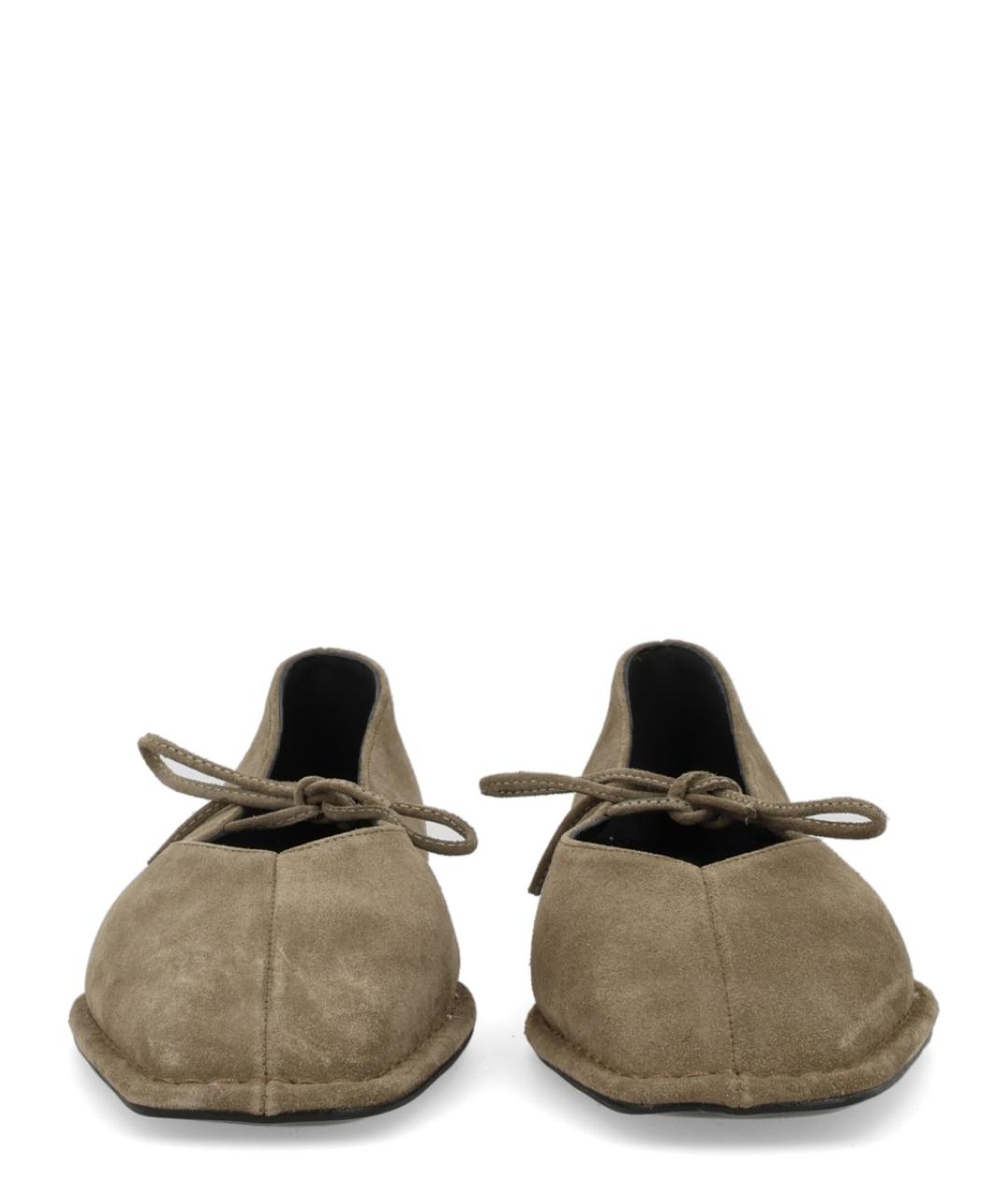 ALOHAS Коричневые замшевые балетки, фото 2