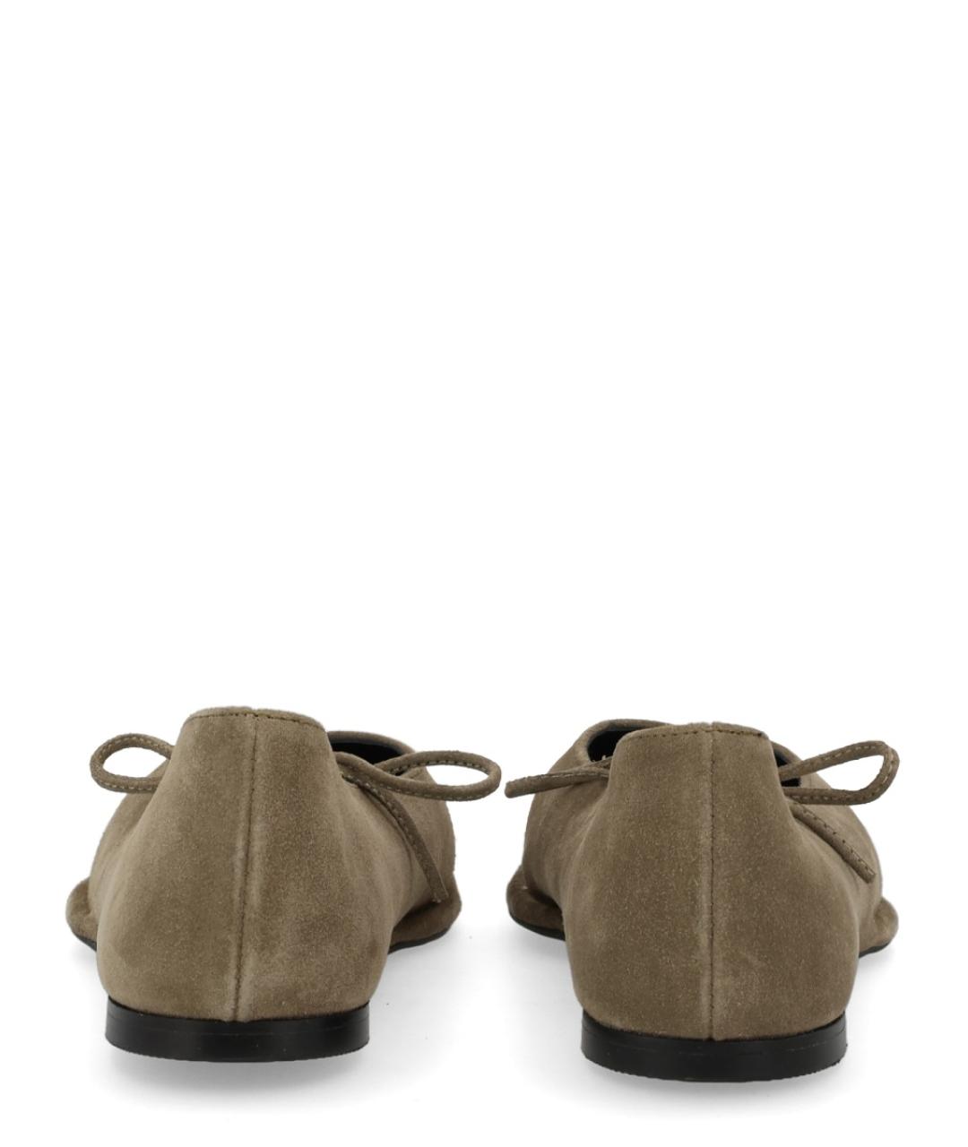 ALOHAS Коричневые замшевые балетки, фото 3