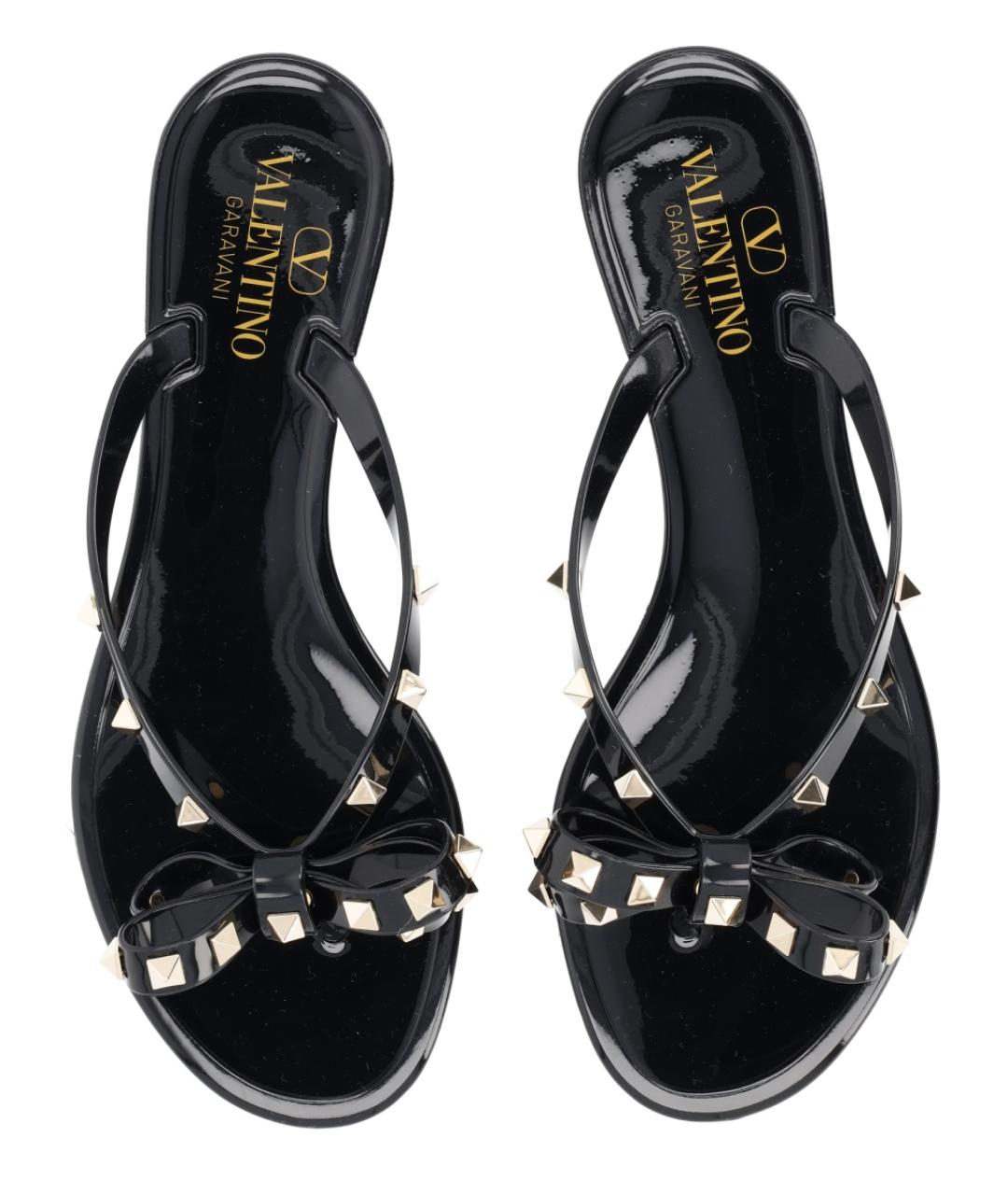 VALENTINO Черные шлепанцы, фото 5