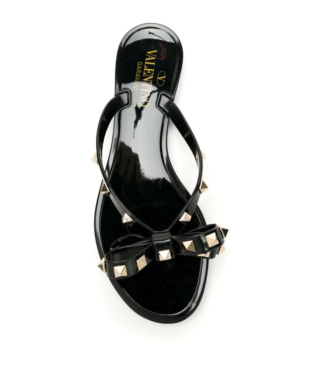 VALENTINO Черные шлепанцы, фото 3