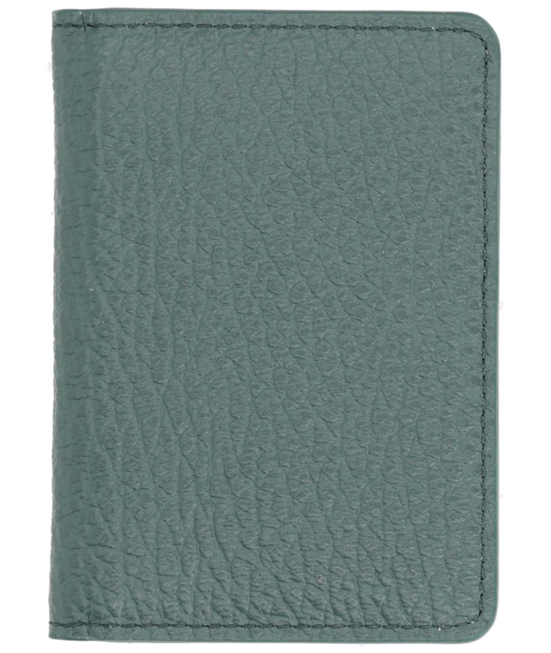 MAISON MARGIELA Зеленый кожаный кошелек, фото 1