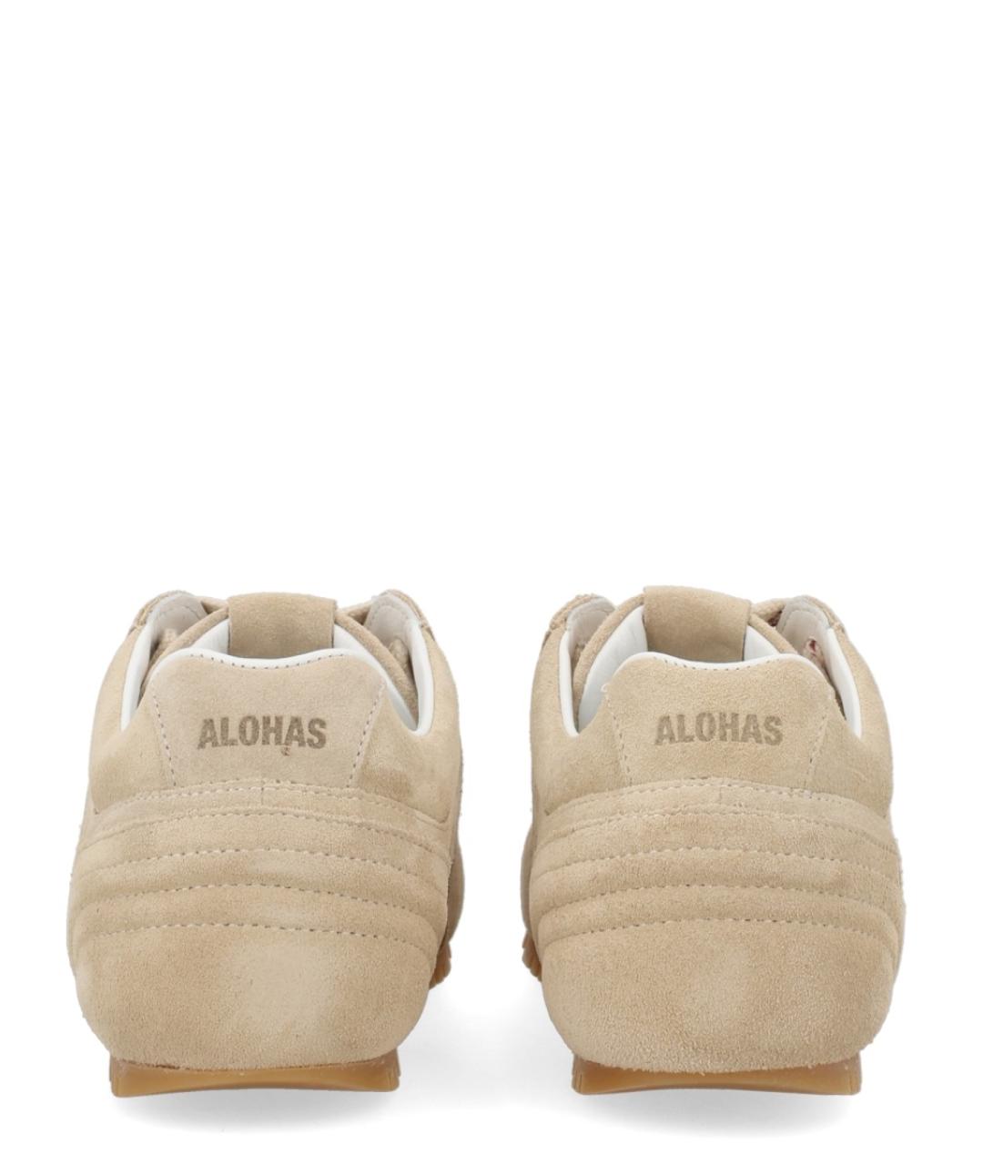 ALOHAS Бежевые замшевые кроссовки, фото 4