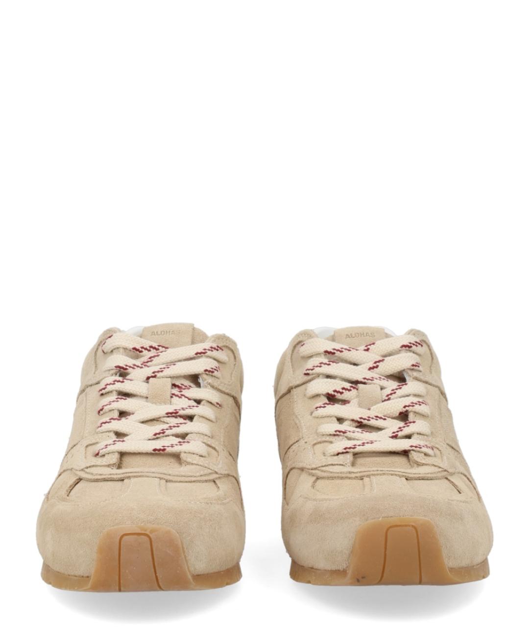ALOHAS Бежевые замшевые кроссовки, фото 3