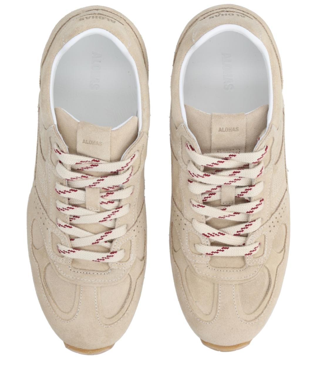 ALOHAS Бежевые замшевые кроссовки, фото 5
