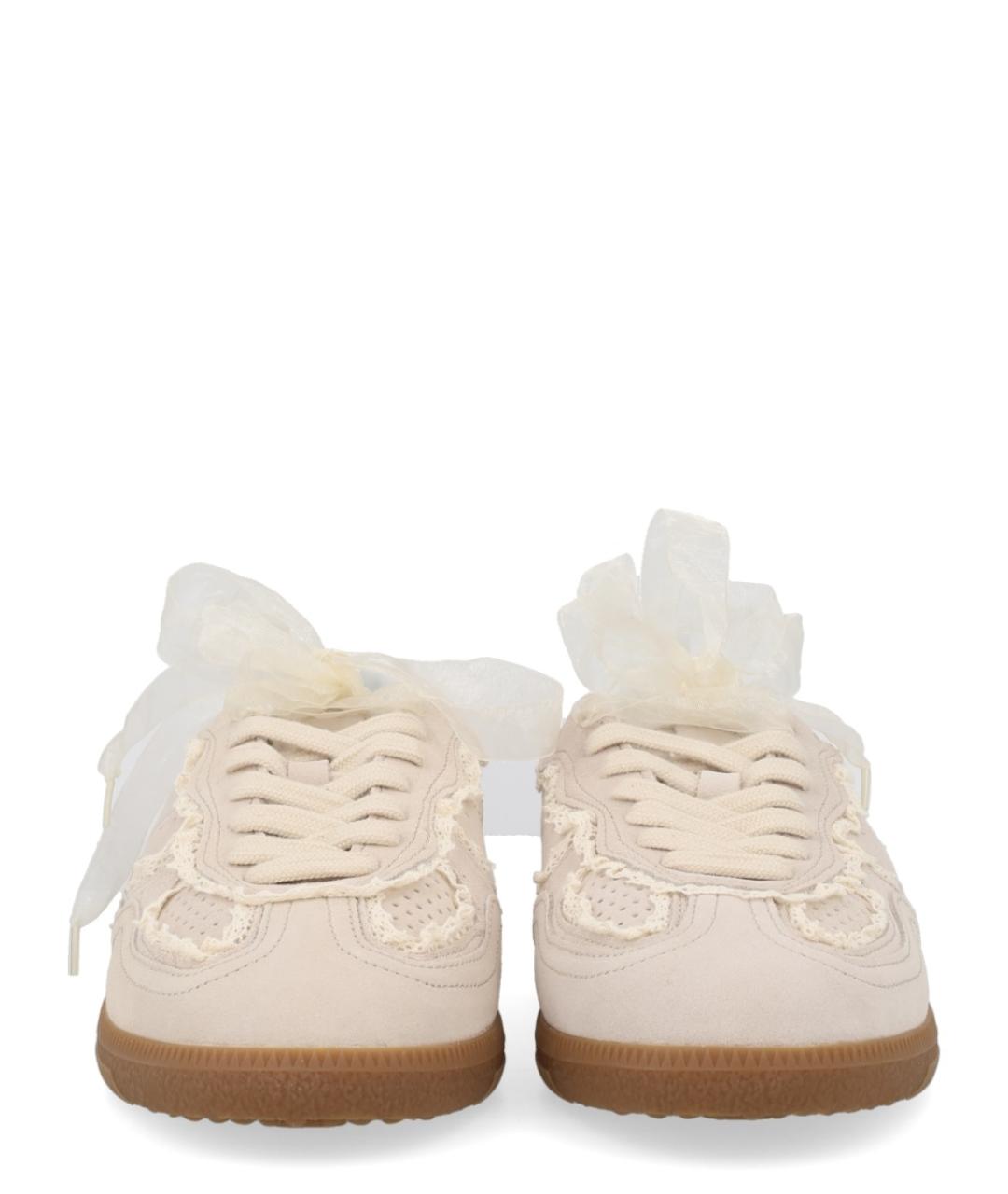 ALOHAS Бежевые кожаные кеды, фото 3