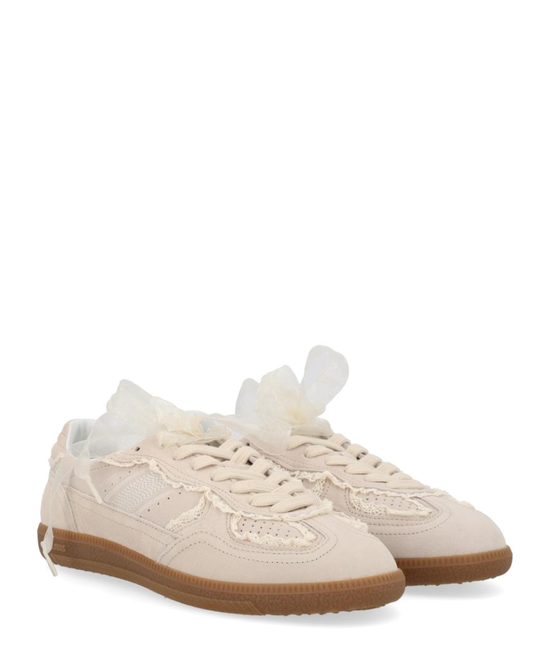 ALOHAS Бежевые кожаные кеды, фото 2