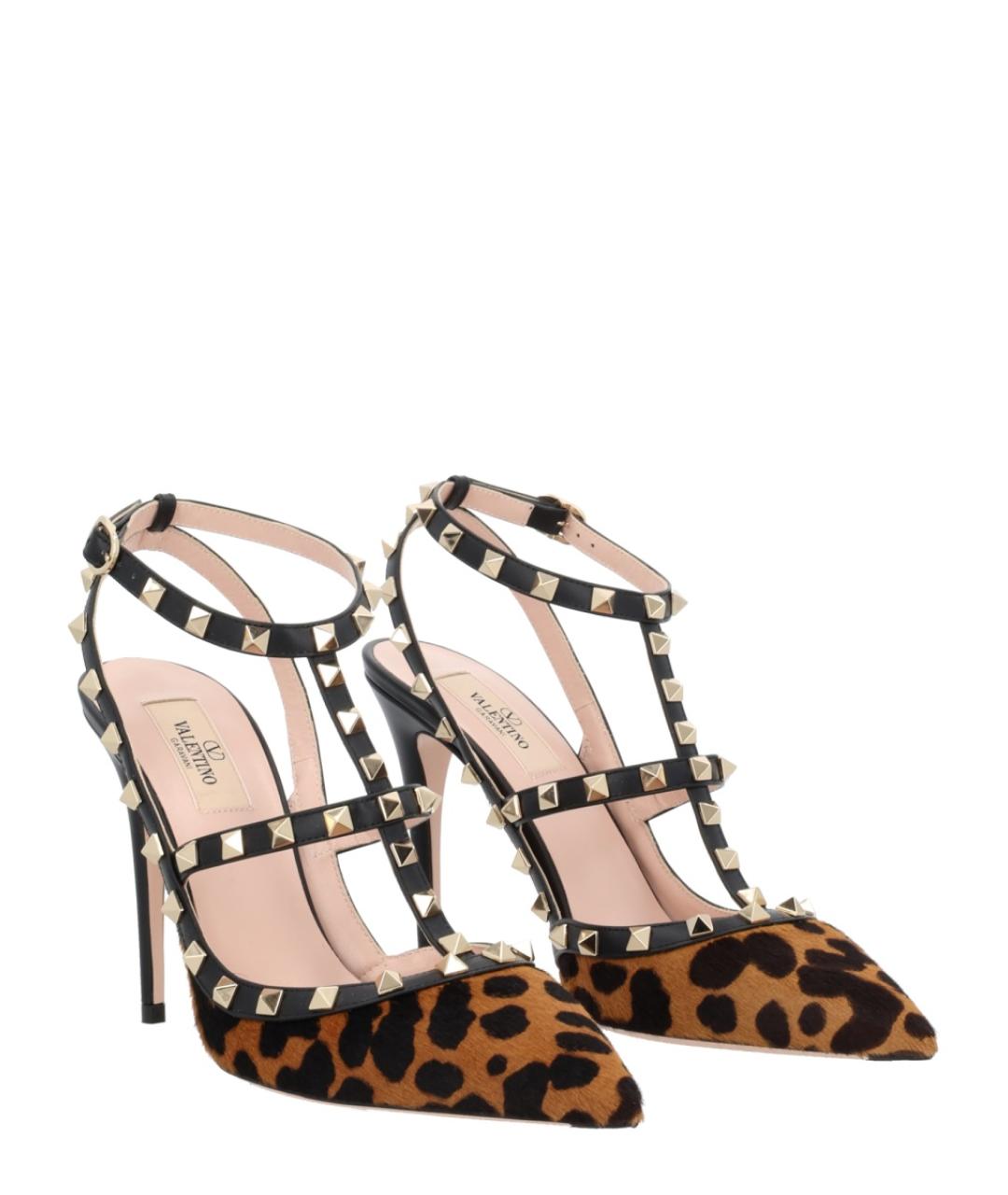 VALENTINO Мульти кожаные босоножки, фото 2