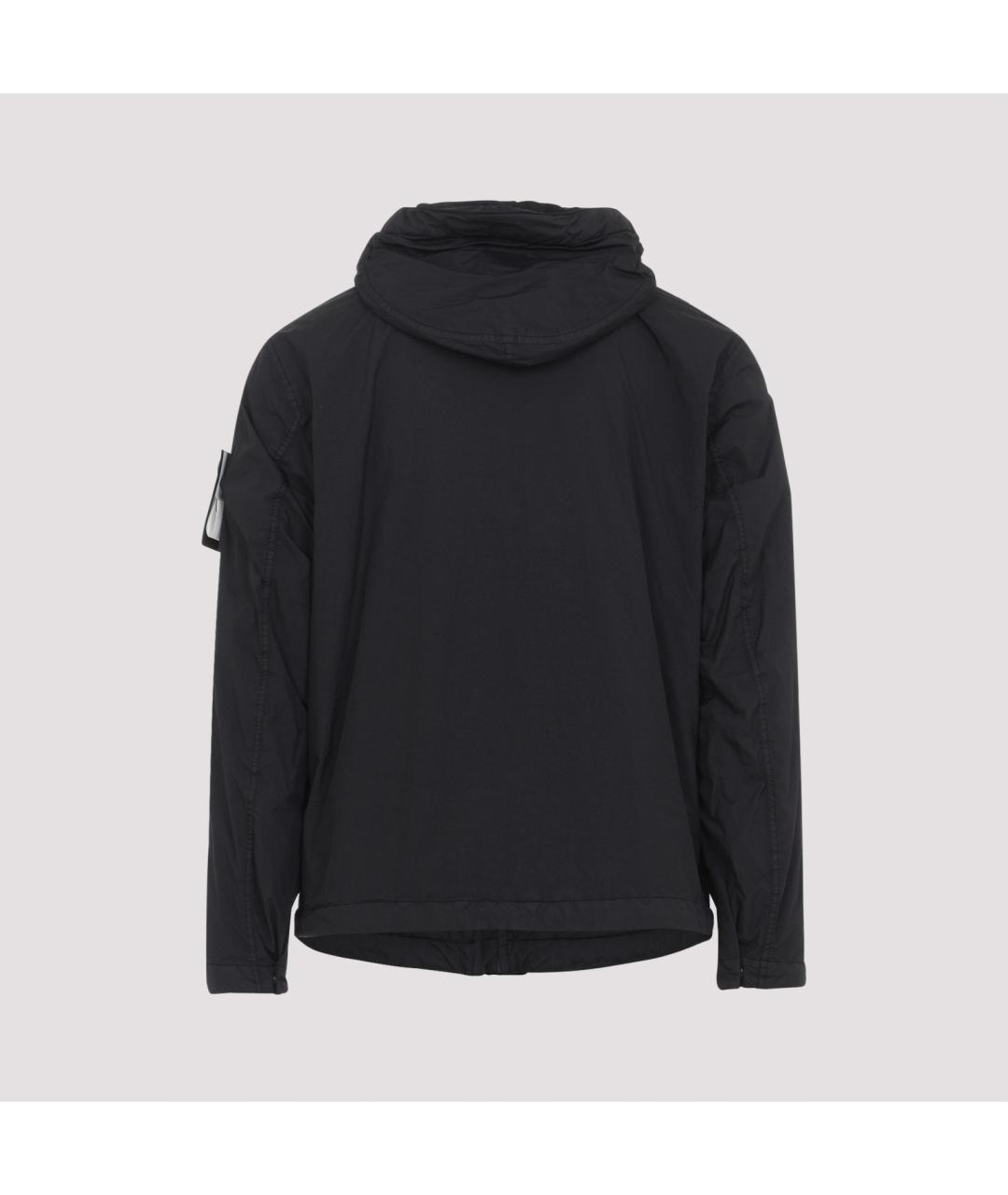 STONE ISLAND Черная полиамидовая куртка, фото 2