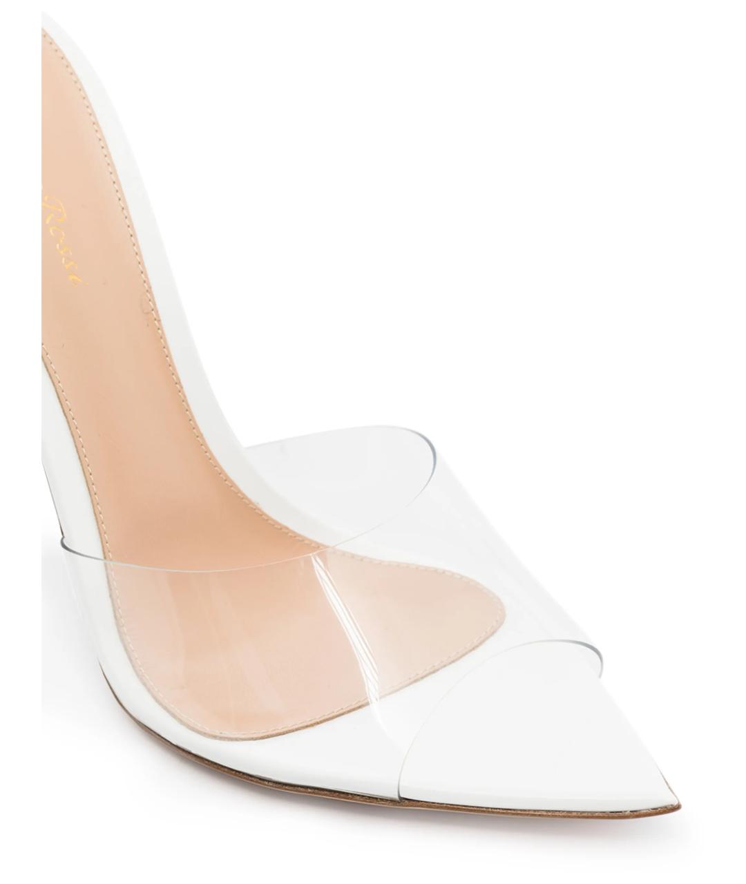 GIANVITO ROSSI Белые мюли, фото 2