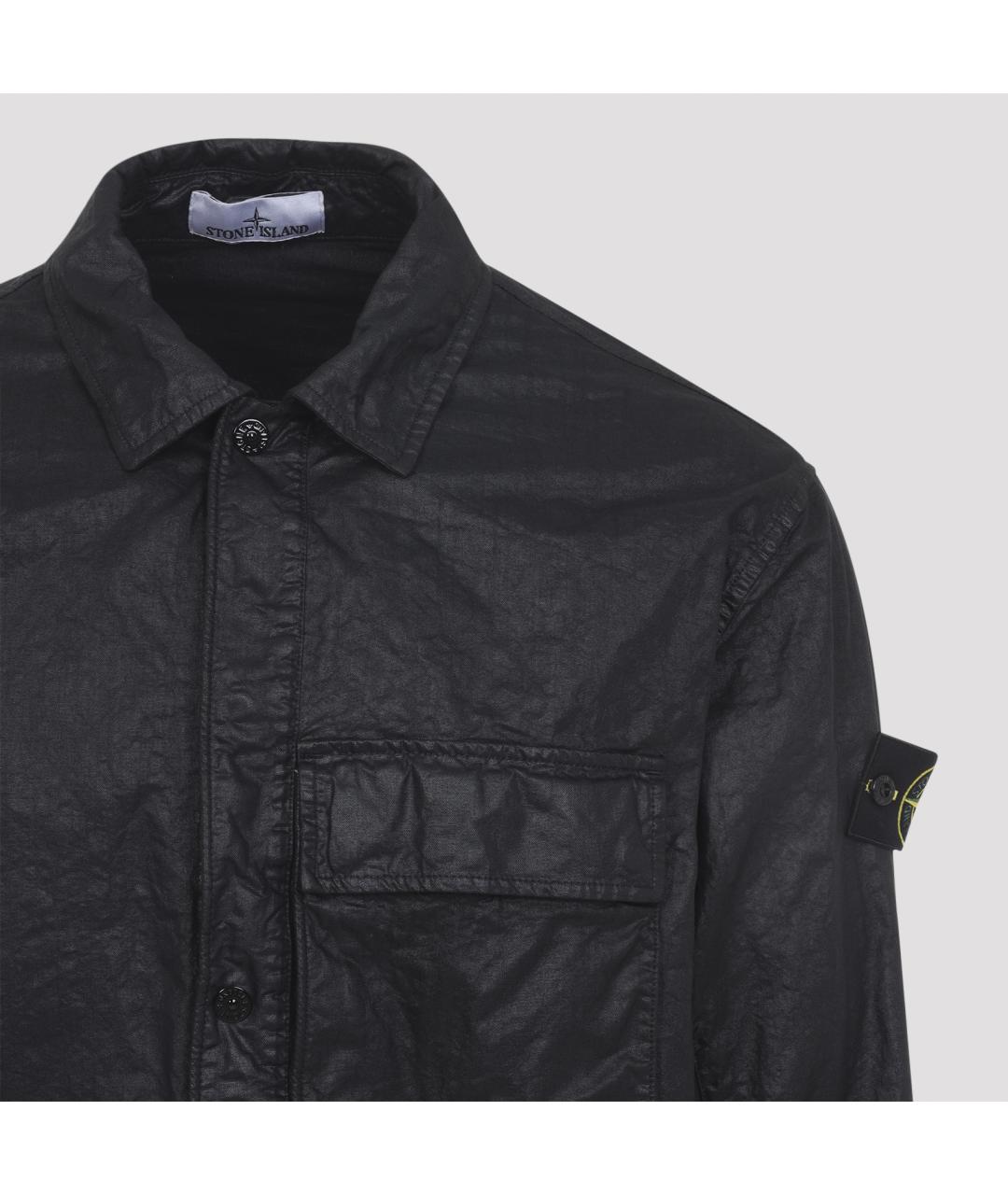 STONE ISLAND Черная полиамидовая куртка, фото 3