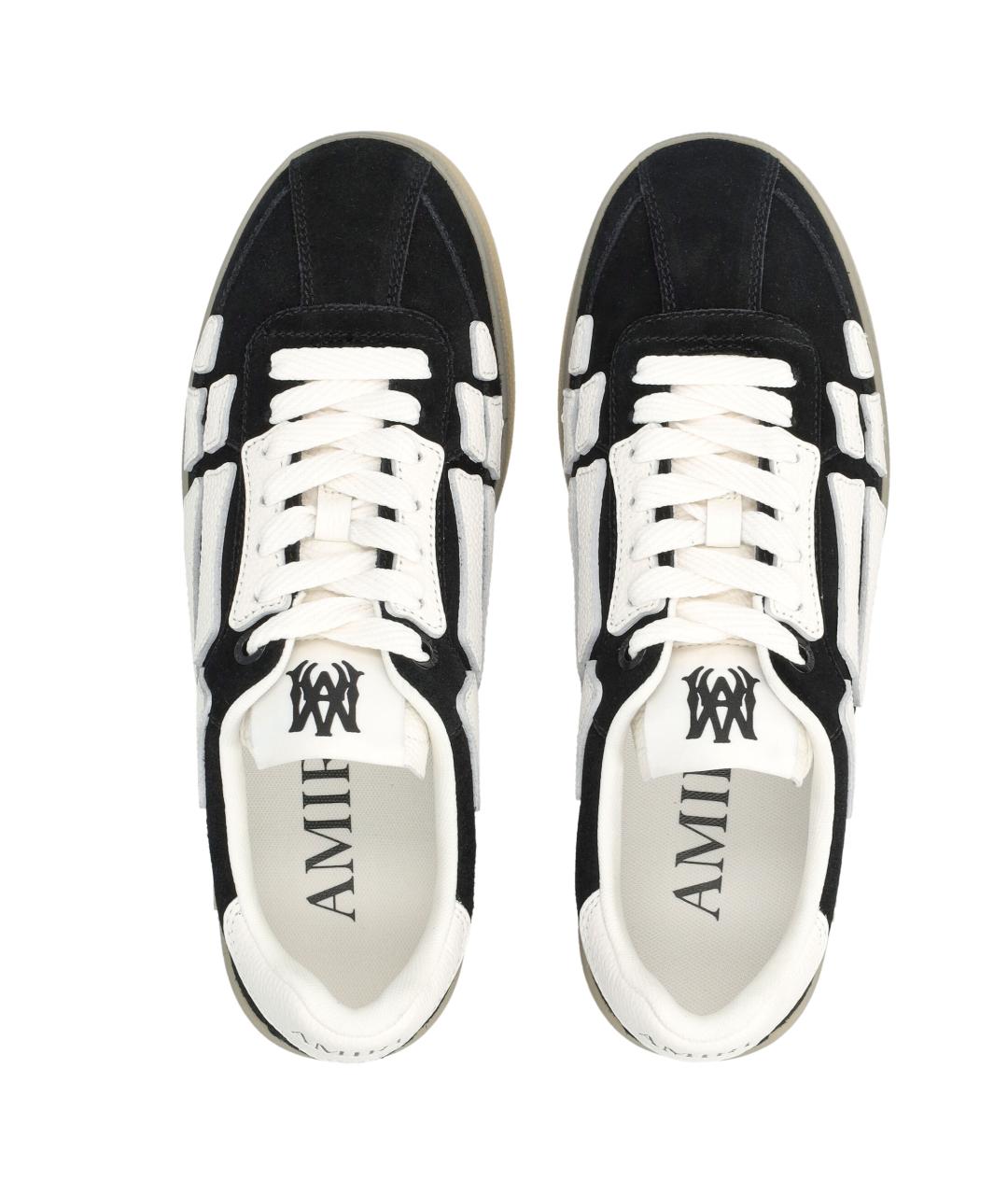 AMIRI Черные замшевые низкие кроссовки / кеды, фото 2