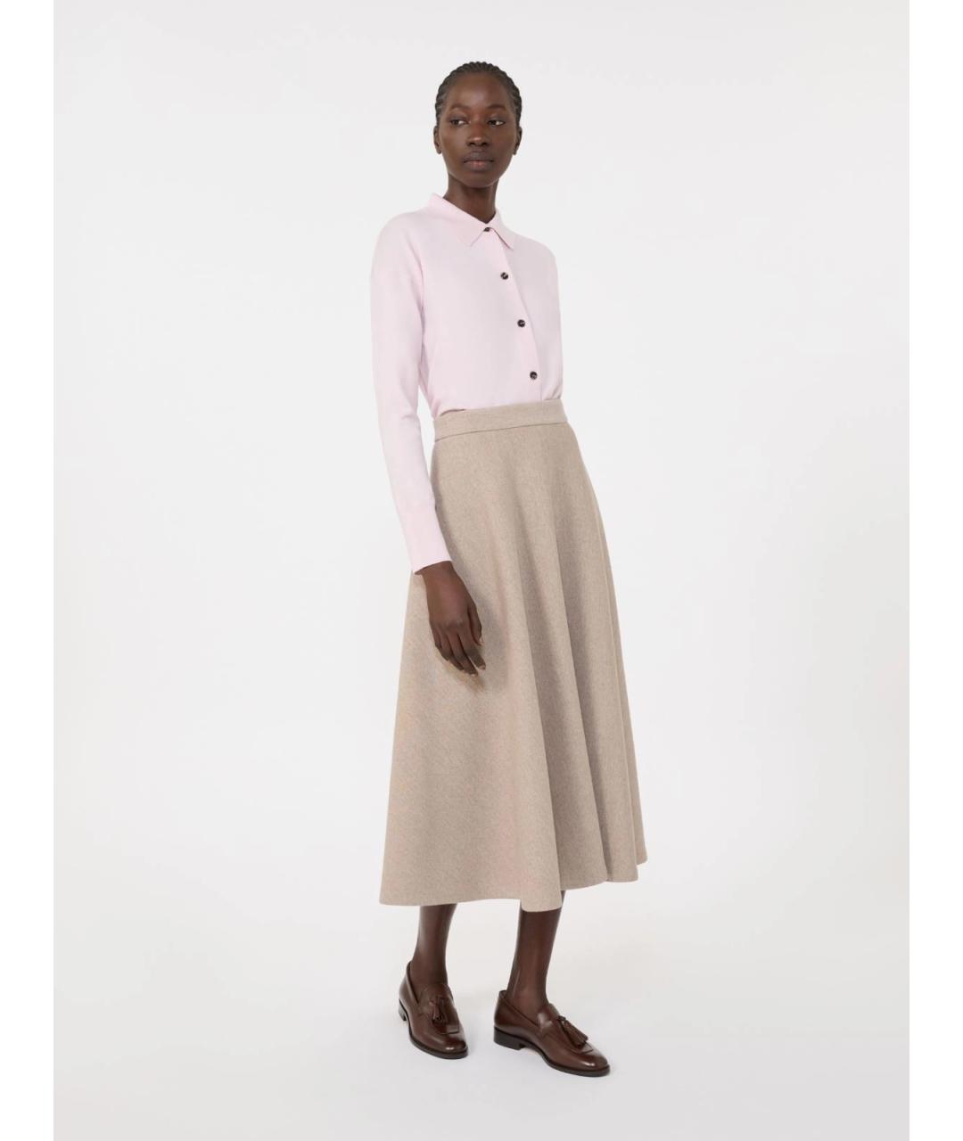 MAX MARA Розовый шерстяной кардиган, фото 2