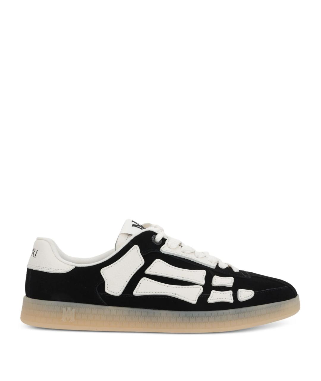 AMIRI Черные замшевые низкие кроссовки / кеды, фото 1