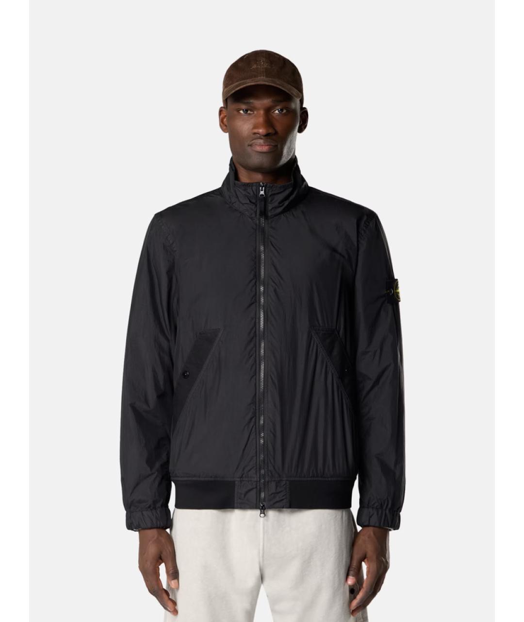 STONE ISLAND Черная полиамидовая куртка, фото 3