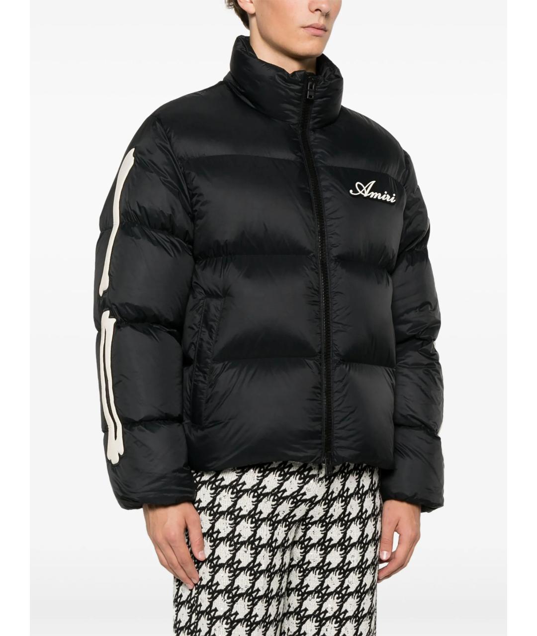 AMIRI Черный полиамидовый пуховик, фото 3