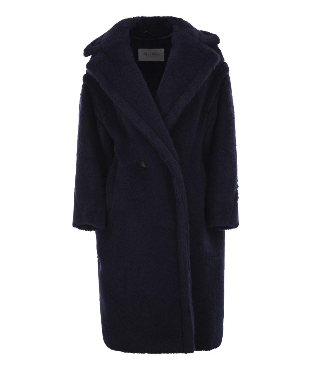 MAX MARA Синее шерстяное пальто, фото 1