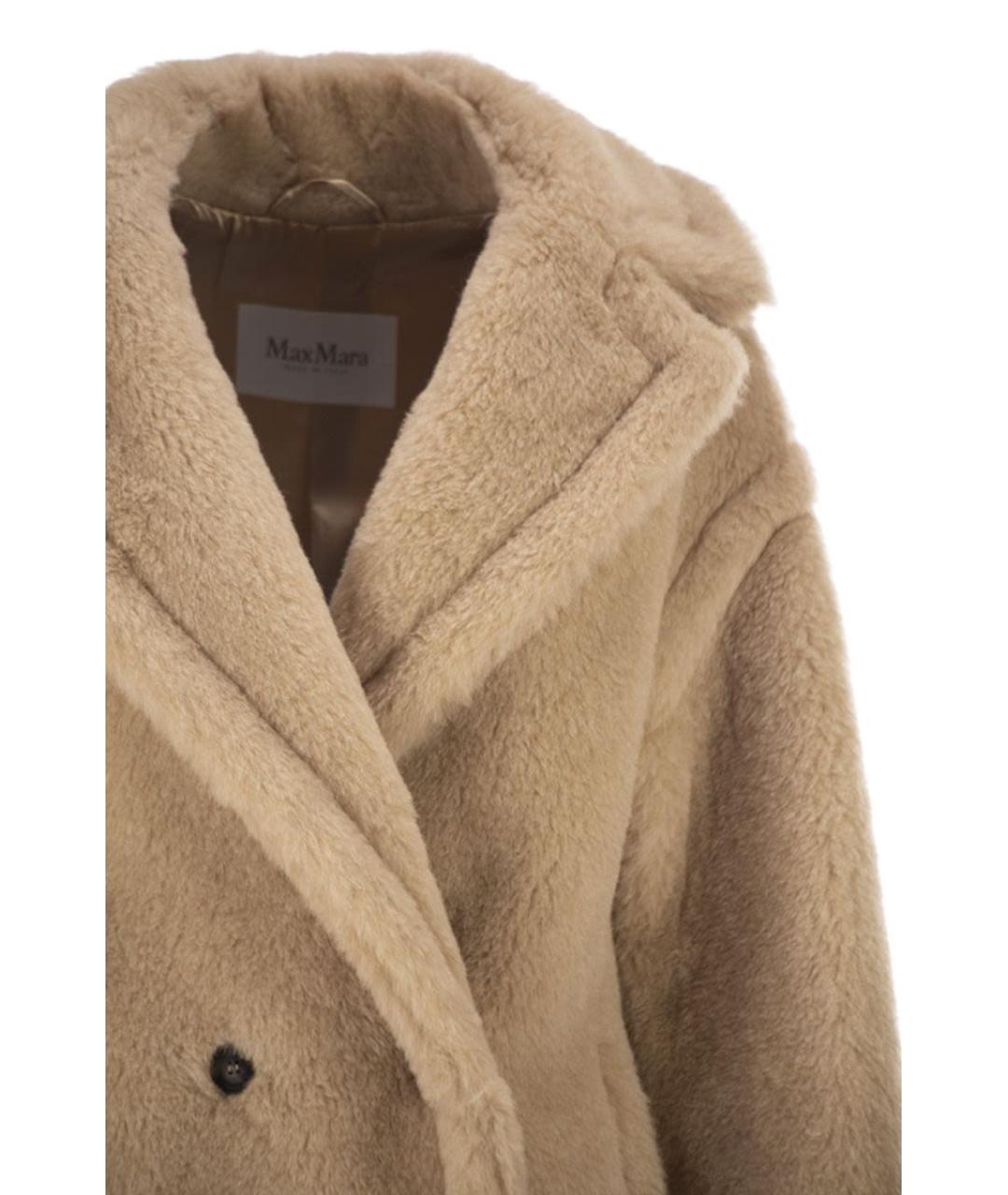 MAX MARA Бежевое шерстяное пальто, фото 4