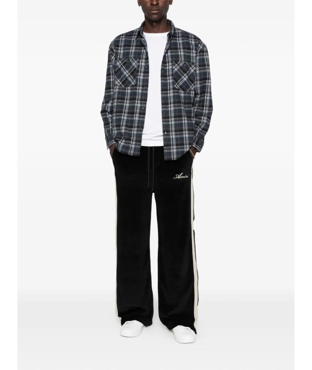 AMIRI Черные хлопковые повседневные брюки, фото 2