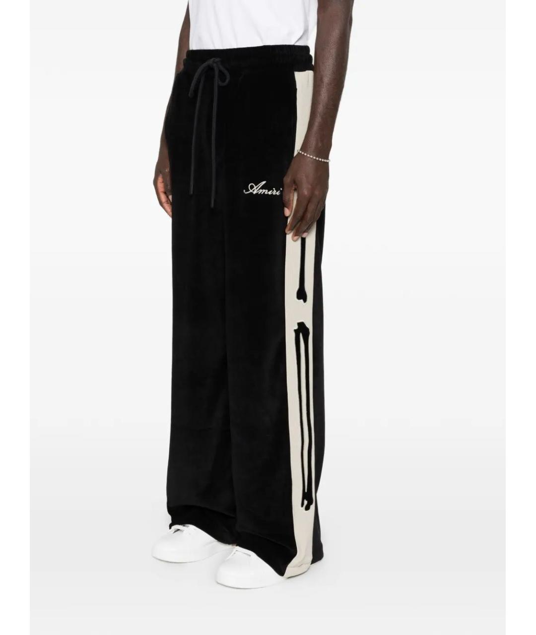 AMIRI Черные хлопковые повседневные брюки, фото 3