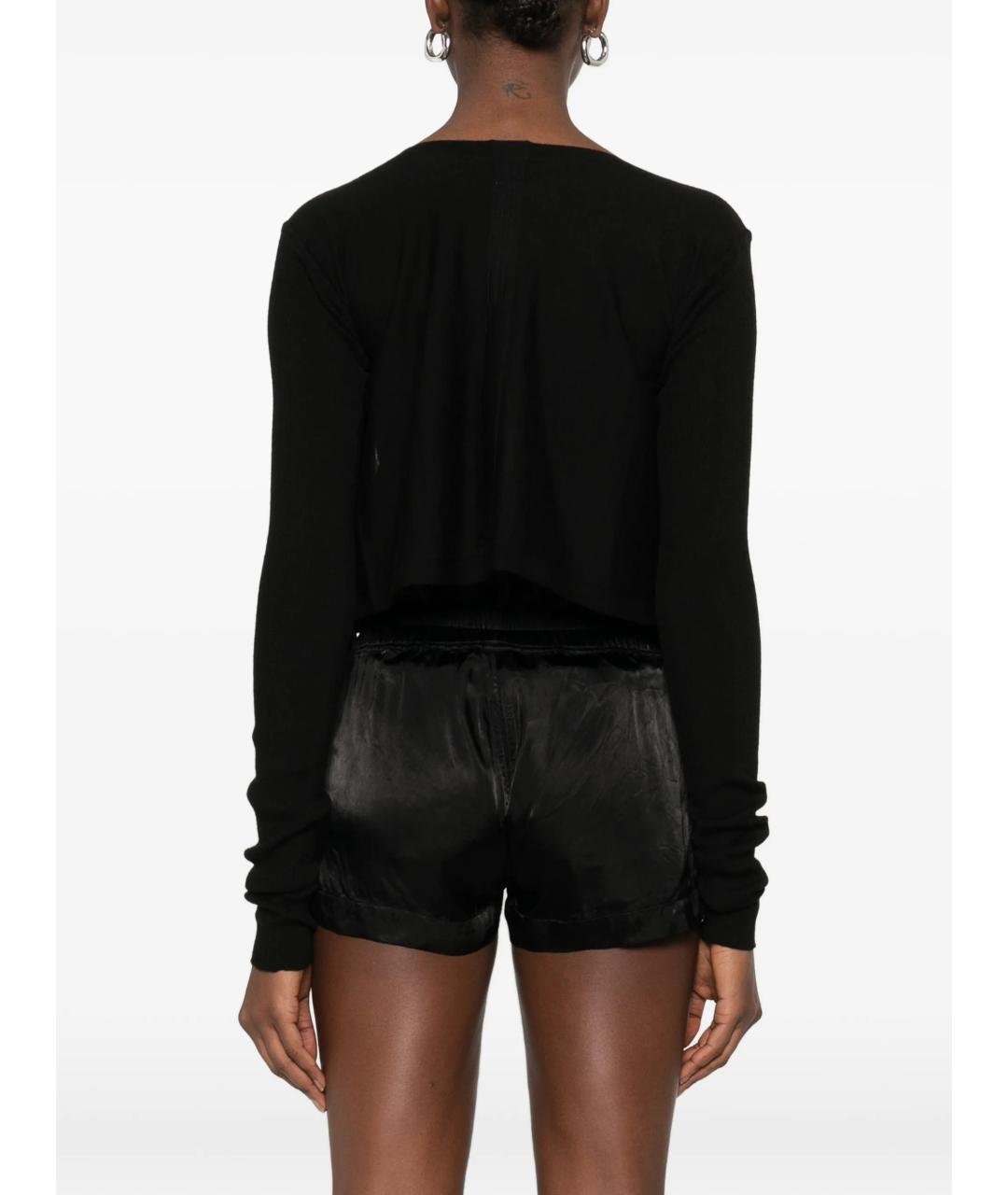 RICK OWENS Черный шерстяной кардиган, фото 4