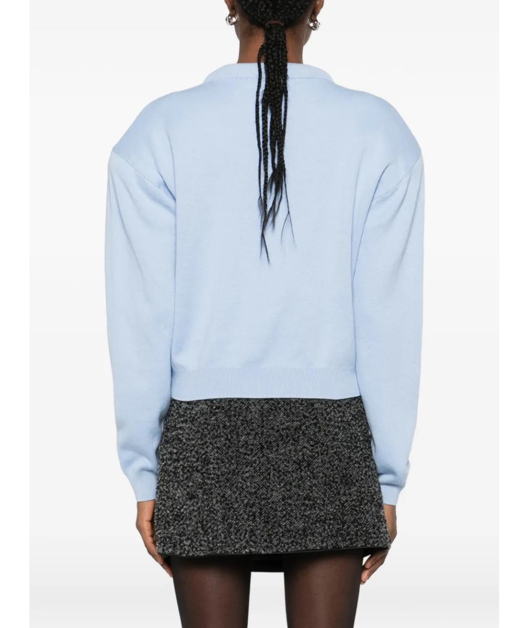 ROTATE Голубой кашемировый кардиган, фото 4