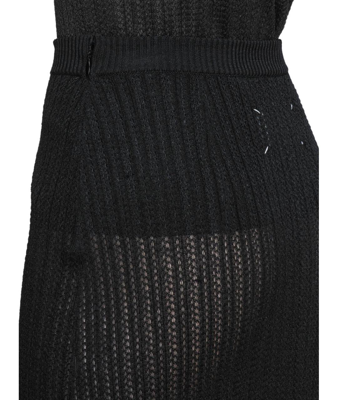 MAISON MARGIELA Черная вискозная юбка миди, фото 5