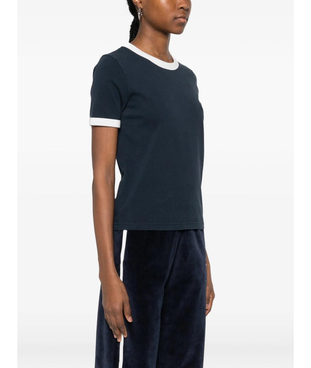 A.P.C. Синяя хлопковая футболка, фото 3