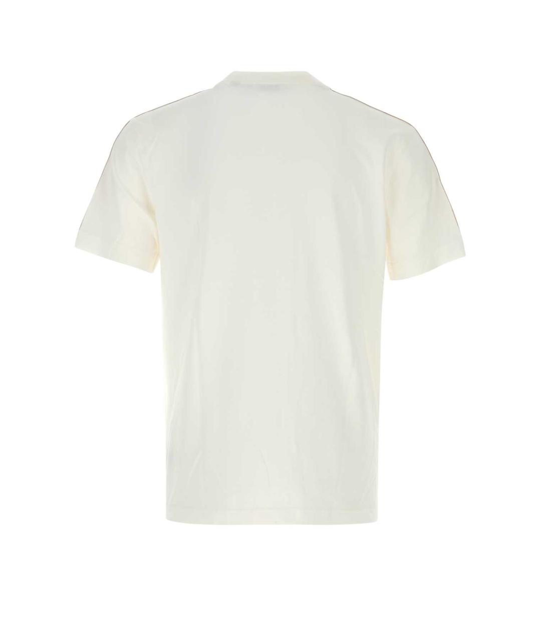 BURBERRY Белая хлопковая футболка, фото 2