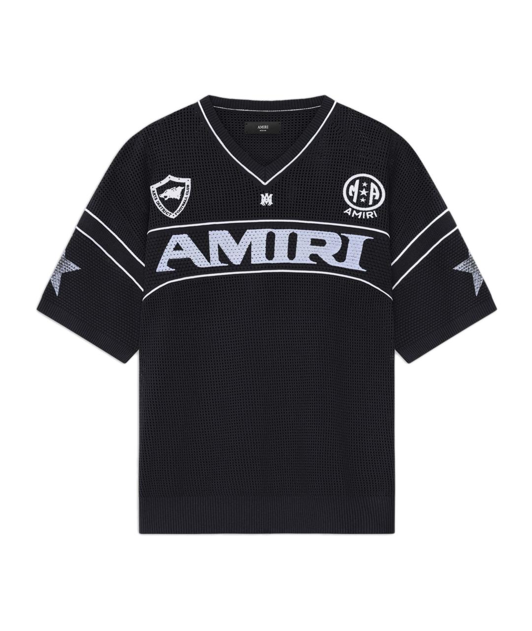 AMIRI Черная вискозная футболка, фото 1