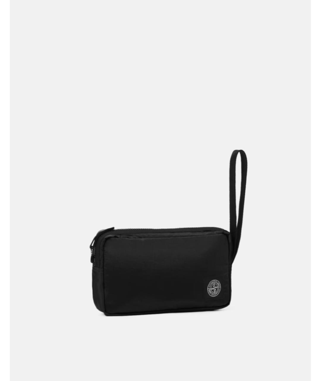 STONE ISLAND Черная синтетическая барсетка, фото 3