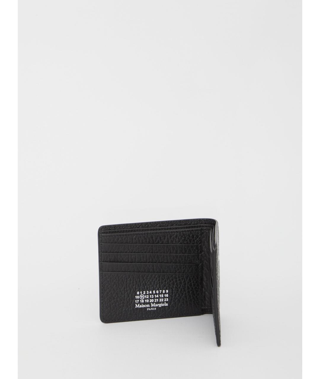 MAISON MARGIELA Черный кожаный кошелек, фото 4