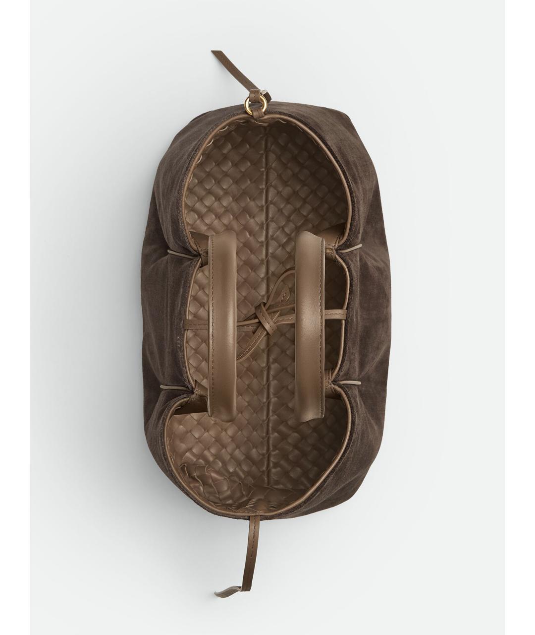 BOTTEGA VENETA Коричневая кожаная сумка тоут, фото 5