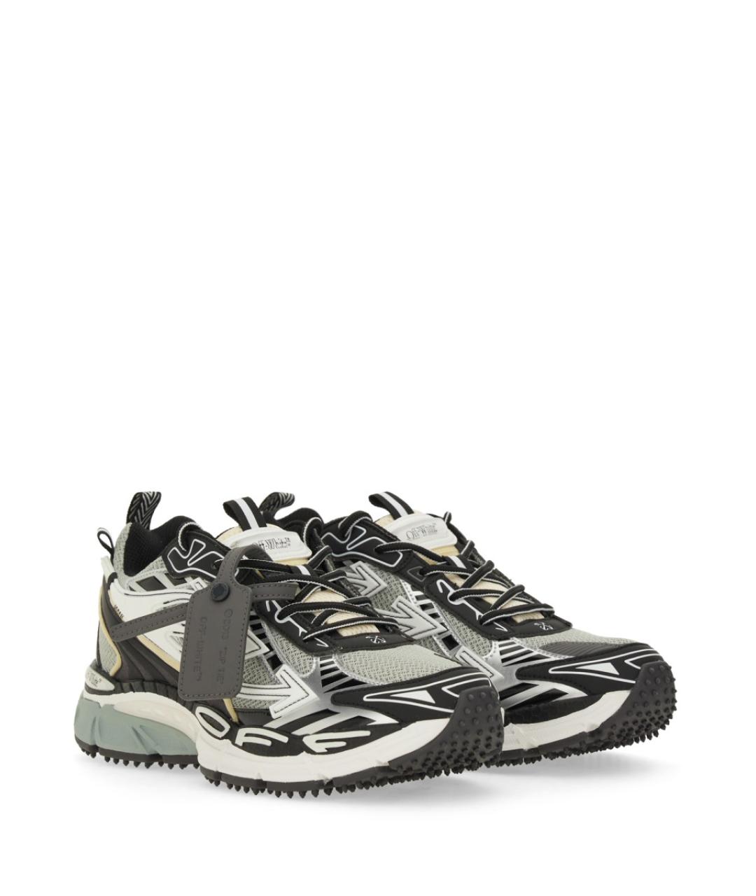 OFF-WHITE Мульти текстильные низкие кроссовки / кеды, фото 4